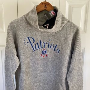 NWT Patriots cowl neck sweater